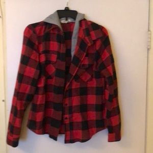Red/back flannel